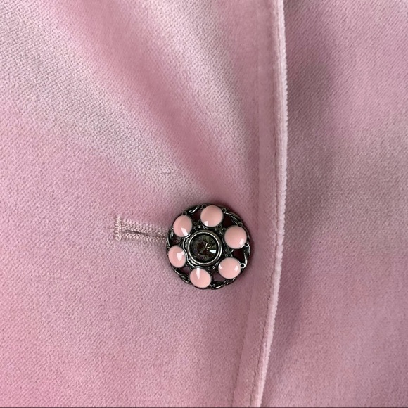 BASLER Horst Basler Fitted Pink Velvet Blazer - Picture 4 of 13